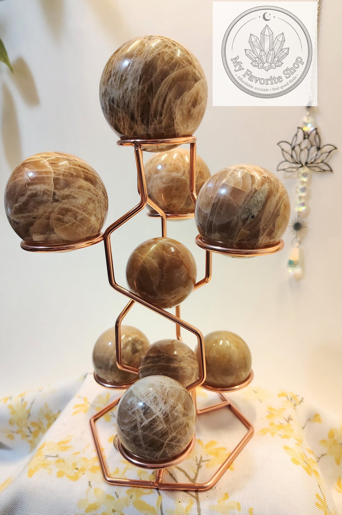 Natural Peach Moonstone Spheres – You Choose!