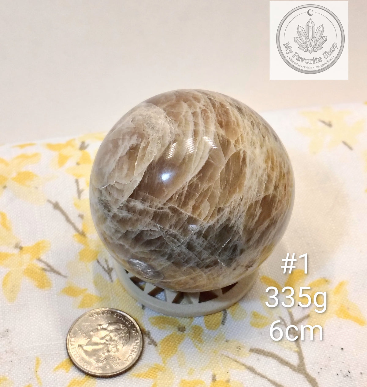 Natural Peach Moonstone Spheres – You Choose!
