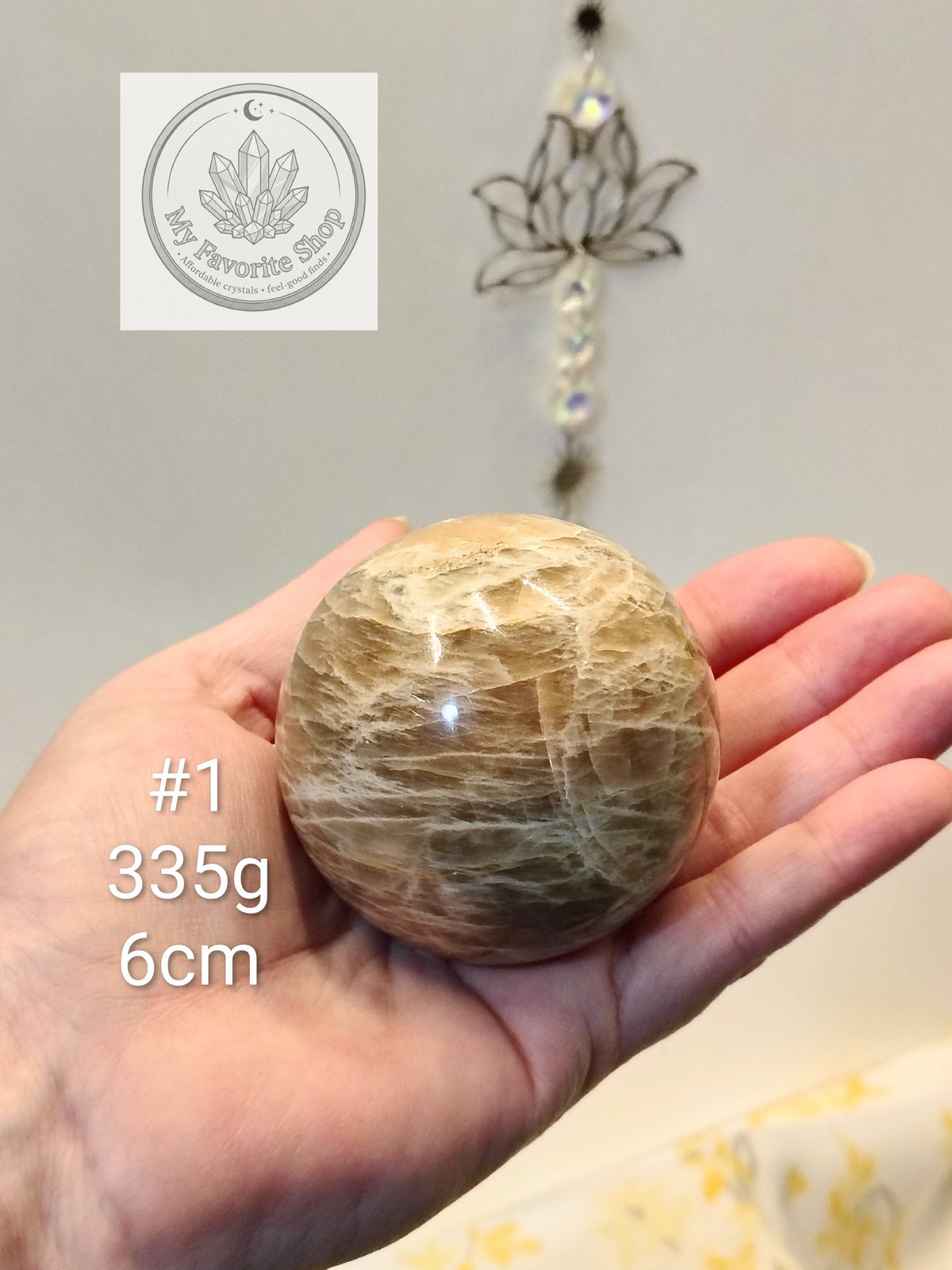 Natural Peach Moonstone Spheres – You Choose!