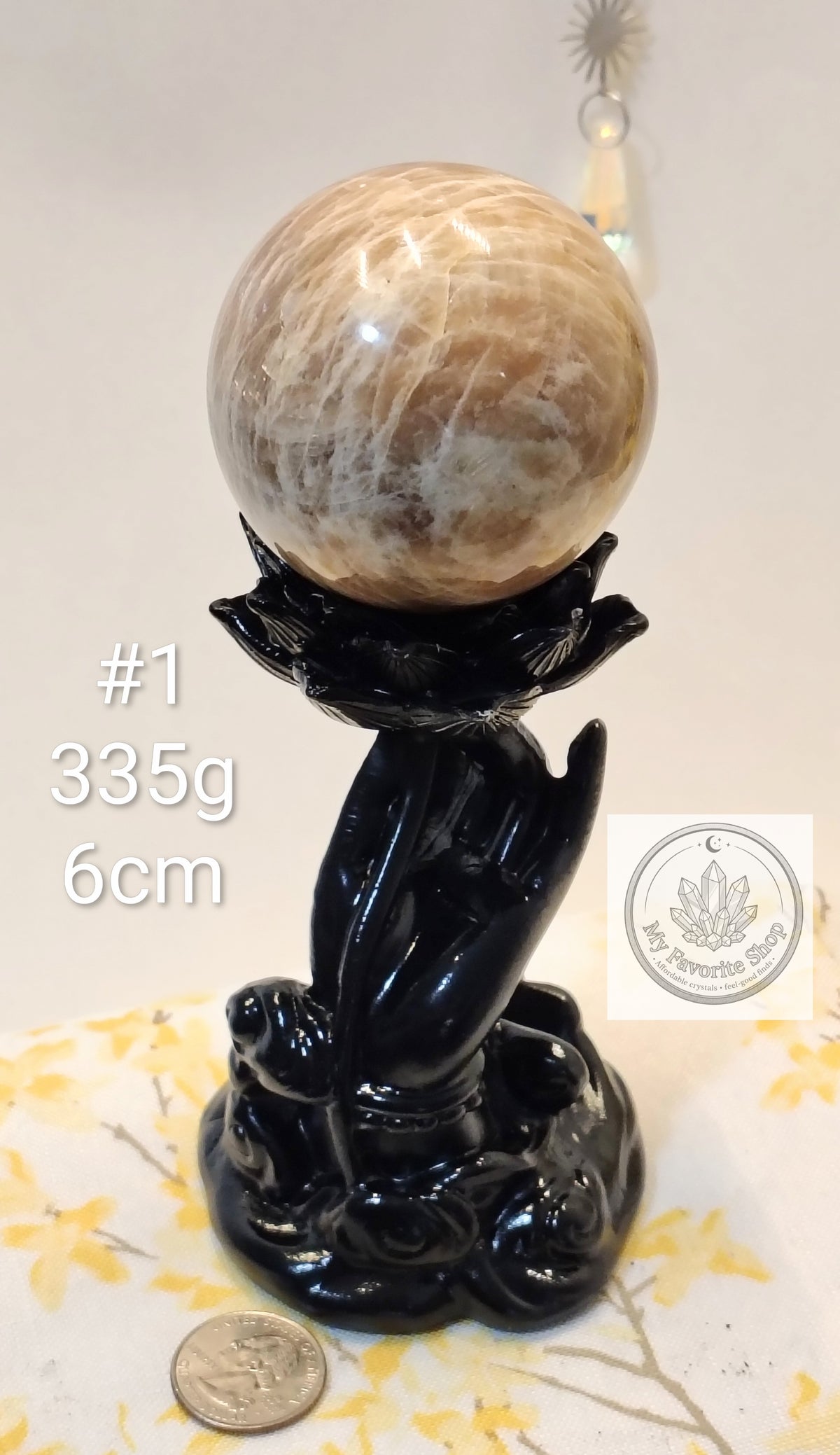 Natural Peach Moonstone Spheres – You Choose!