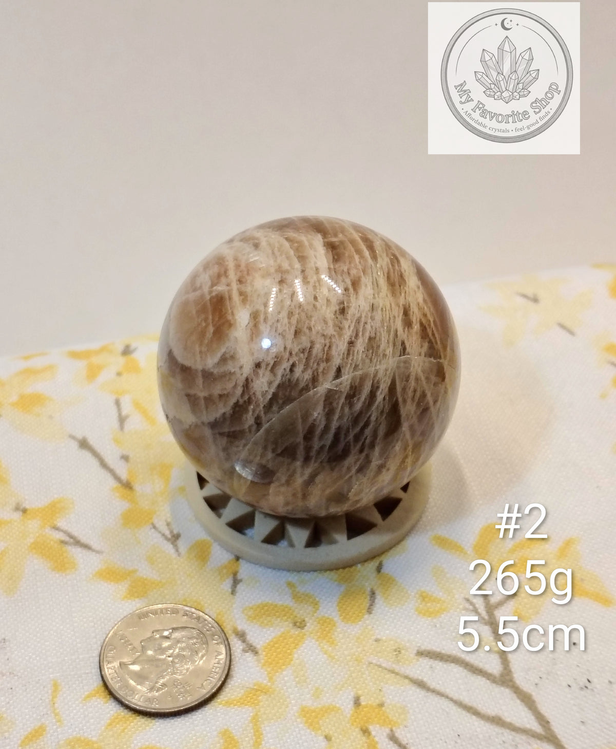 Natural Peach Moonstone Spheres – You Choose!