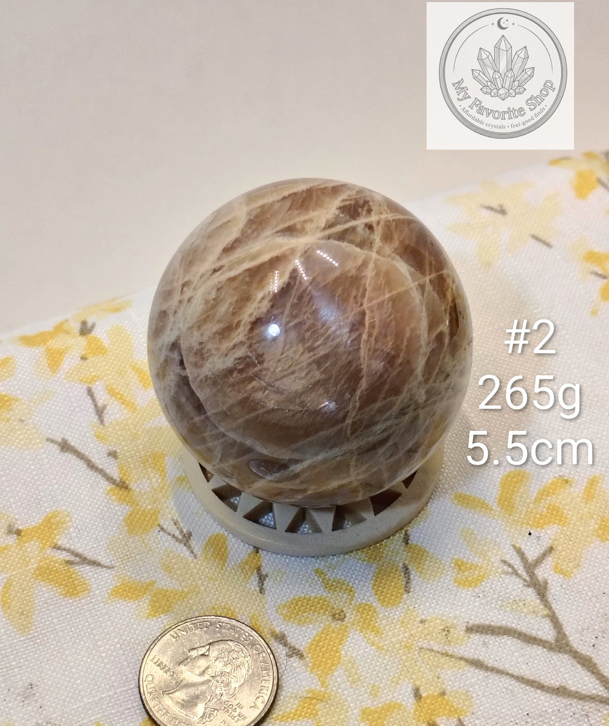 Natural Peach Moonstone Spheres – You Choose!