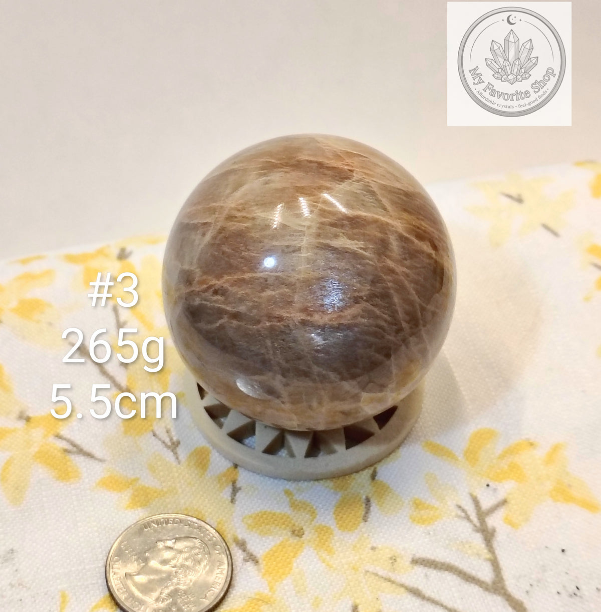 Natural Peach Moonstone Spheres – You Choose!