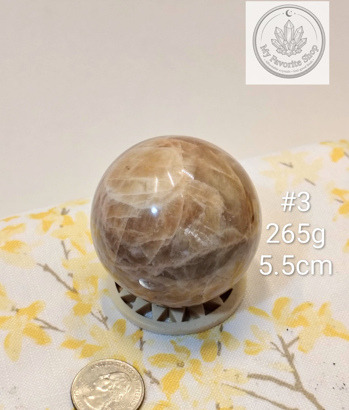 Natural Peach Moonstone Spheres – You Choose!