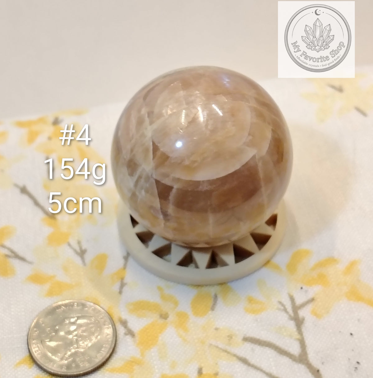 Natural Peach Moonstone Spheres – You Choose!