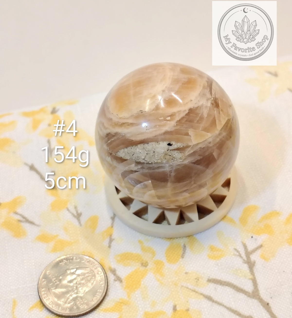Natural Peach Moonstone Spheres – You Choose!