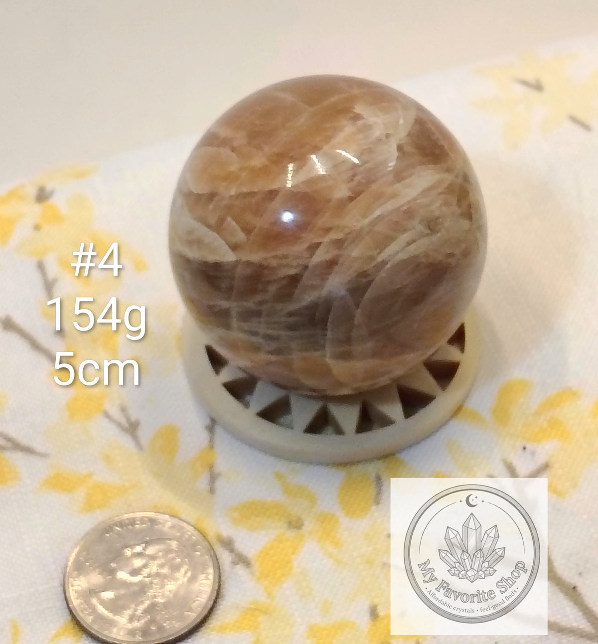 Natural Peach Moonstone Spheres – You Choose!
