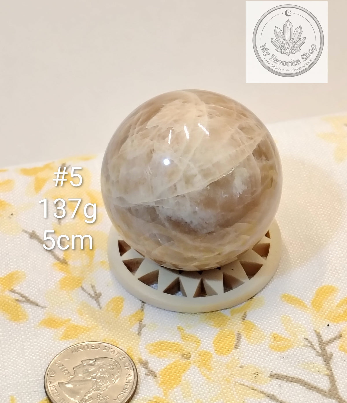 Natural Peach Moonstone Spheres – You Choose!