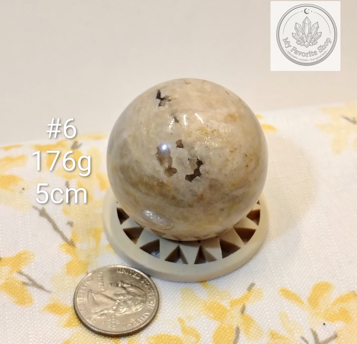 Natural Peach Moonstone Spheres – You Choose!