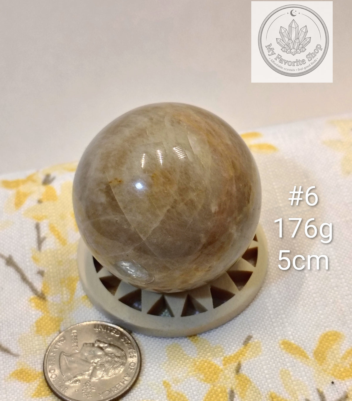 Natural Peach Moonstone Spheres – You Choose!