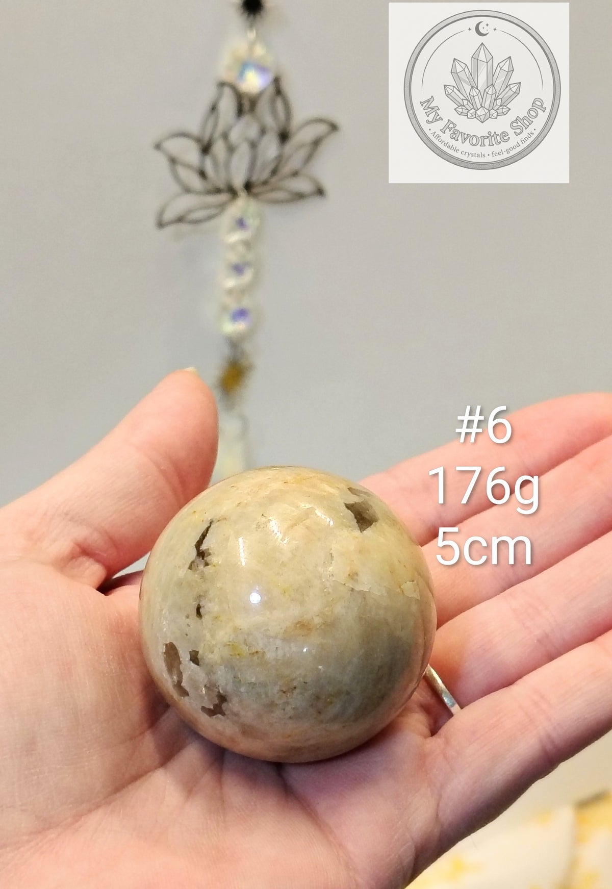 Natural Peach Moonstone Spheres – You Choose!