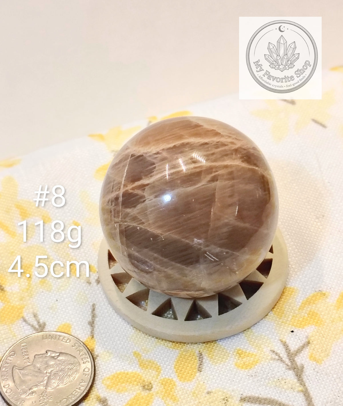 Natural Peach Moonstone Spheres – You Choose!