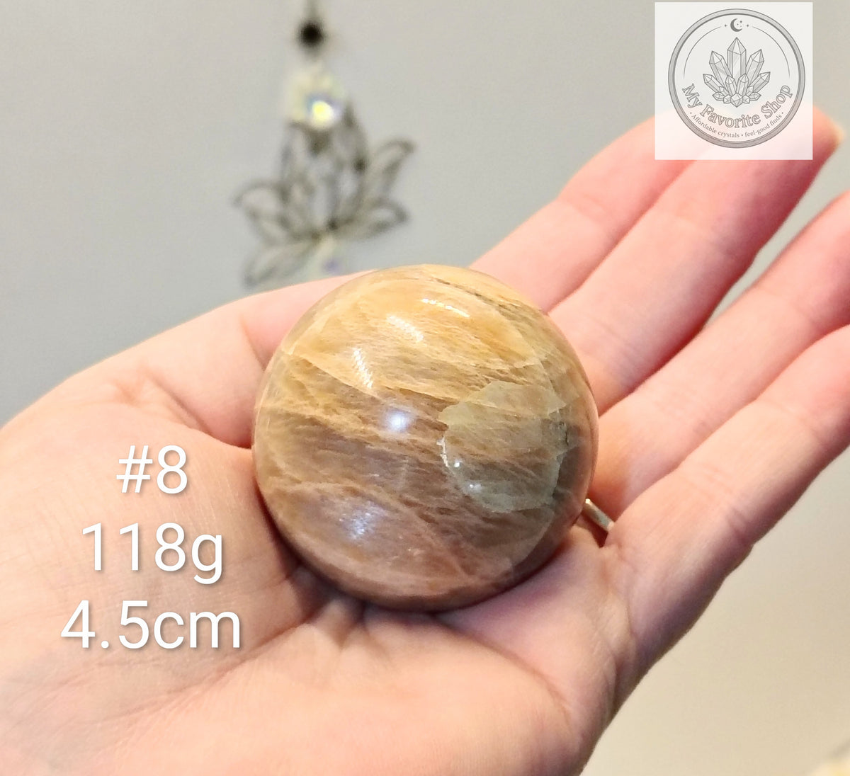 Natural Peach Moonstone Spheres – You Choose!