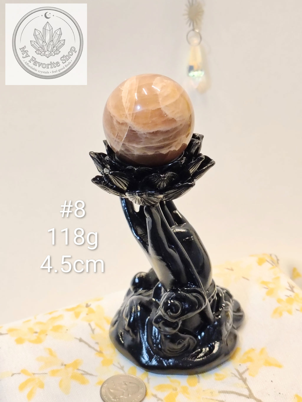Natural Peach Moonstone Spheres – You Choose!