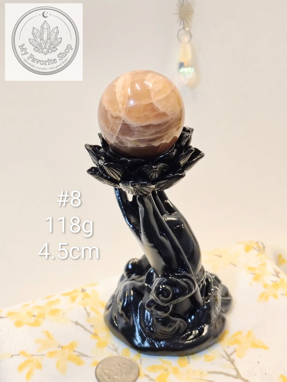 Natural Peach Moonstone Spheres – You Choose!