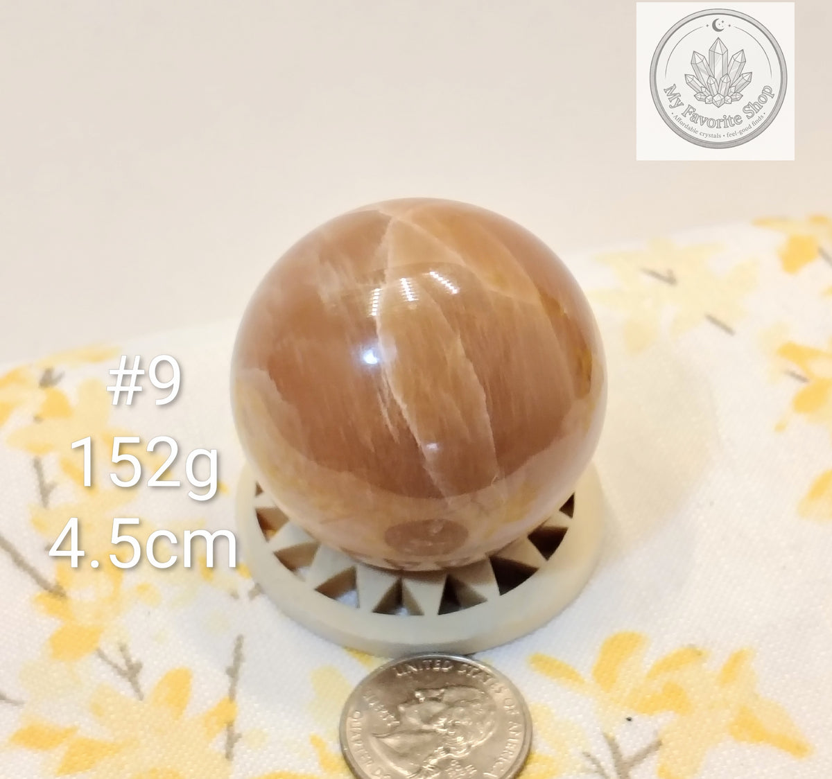 Natural Peach Moonstone Spheres – You Choose!