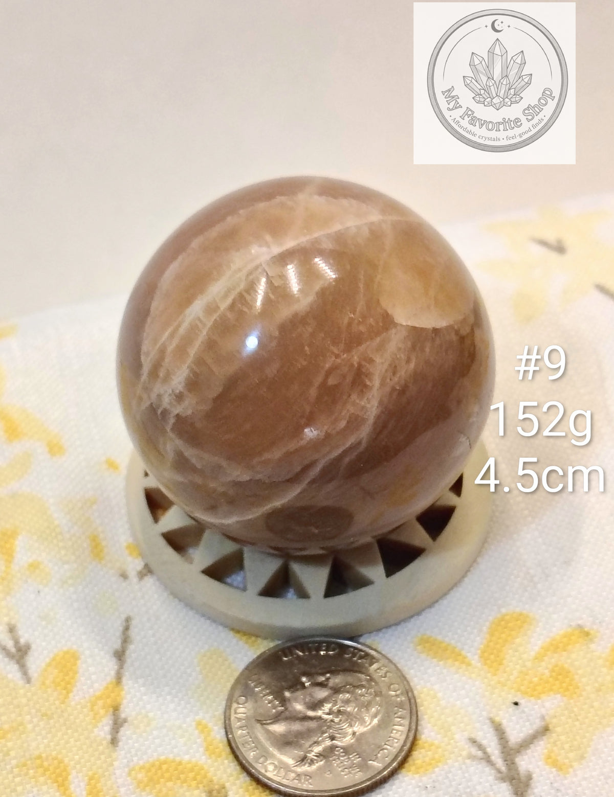 Natural Peach Moonstone Spheres – You Choose!