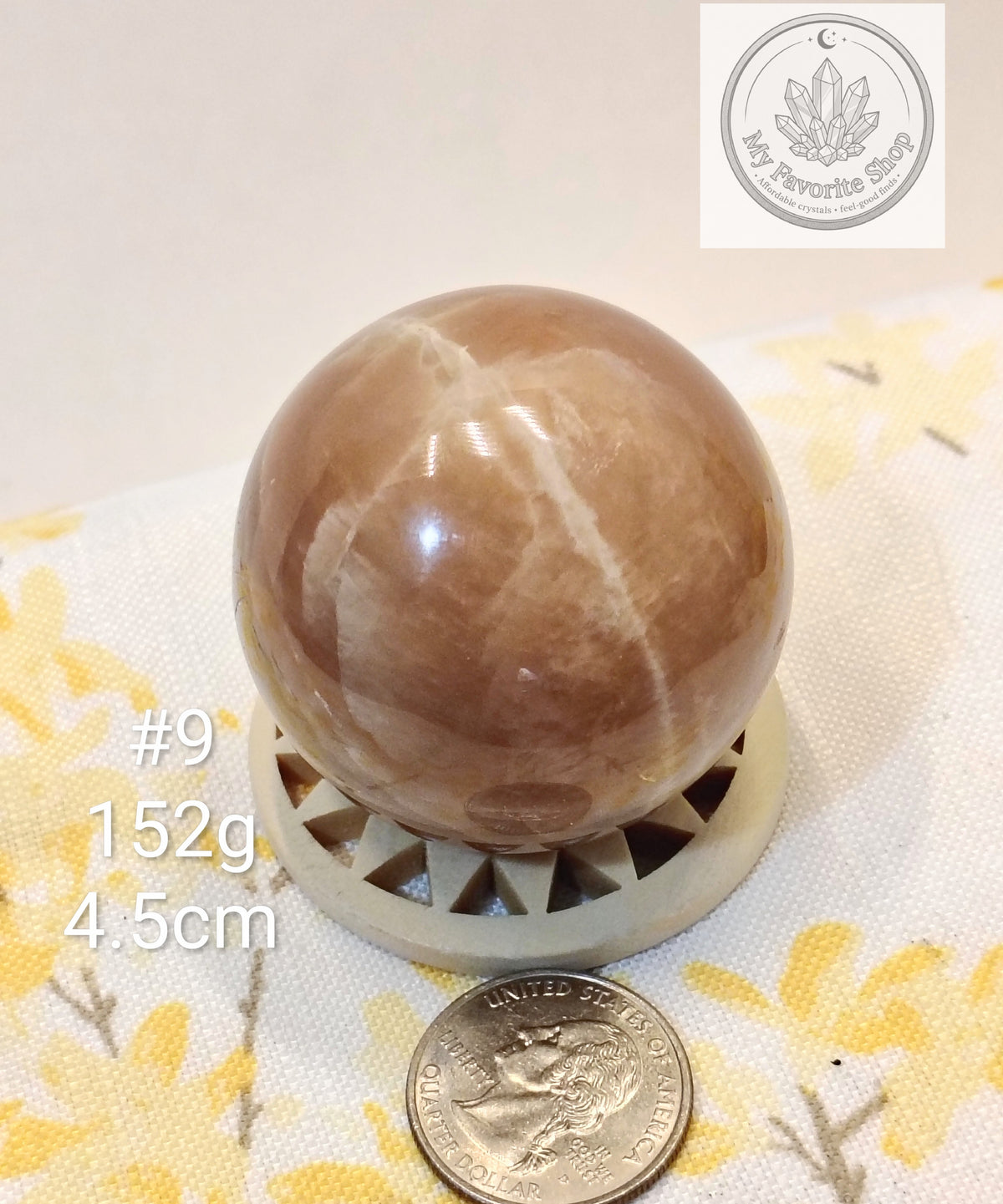 Natural Peach Moonstone Spheres – You Choose!