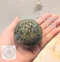 Lush Garden Moss Agate Spheres with Druzy Vugs