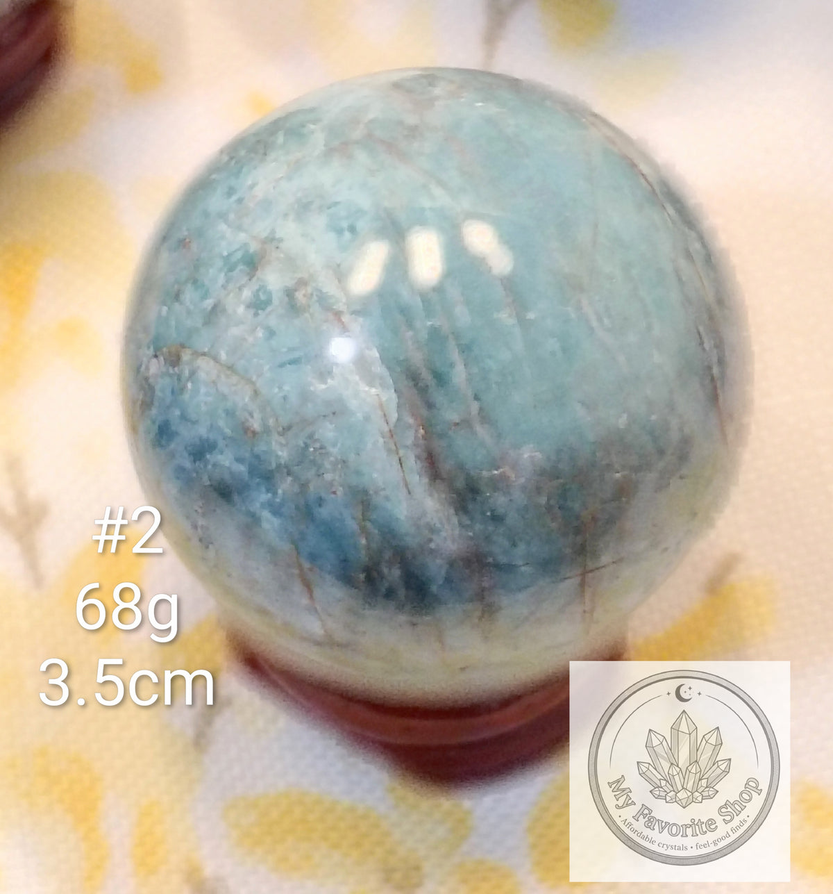 Ocean Realm Blue Apatite Mini Spheres | You Choose (#1–#6)