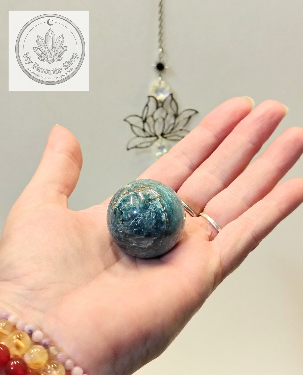 Ocean Realm Blue Apatite Mini Spheres | You Choose (#1–#6)