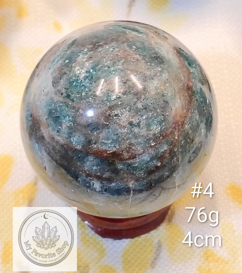 Ocean Realm Blue Apatite Mini Spheres | You Choose (#1–#6)