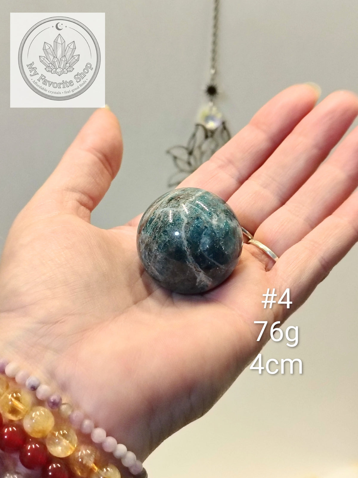 Ocean Realm Blue Apatite Mini Spheres | You Choose (#1–#6)