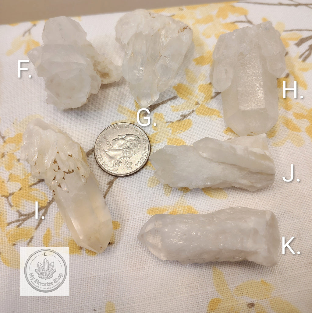 Raw Quartz Crystals & Clusters – Choose Your Exact Piece A–K