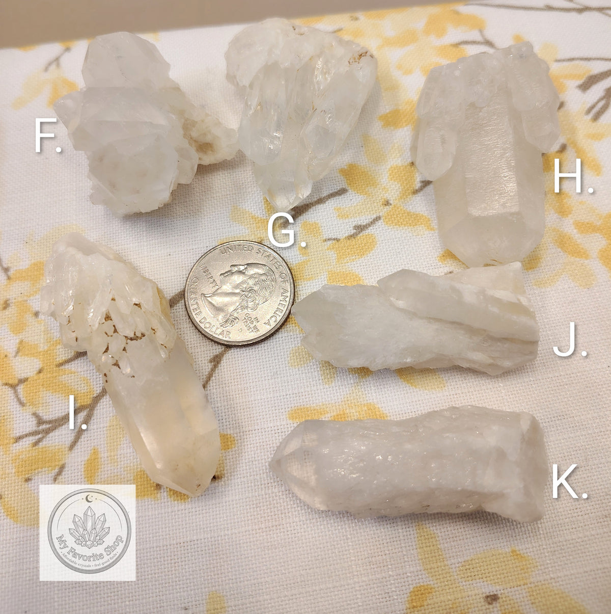 Raw Quartz Crystals & Clusters – Choose Your Exact Piece A–K
