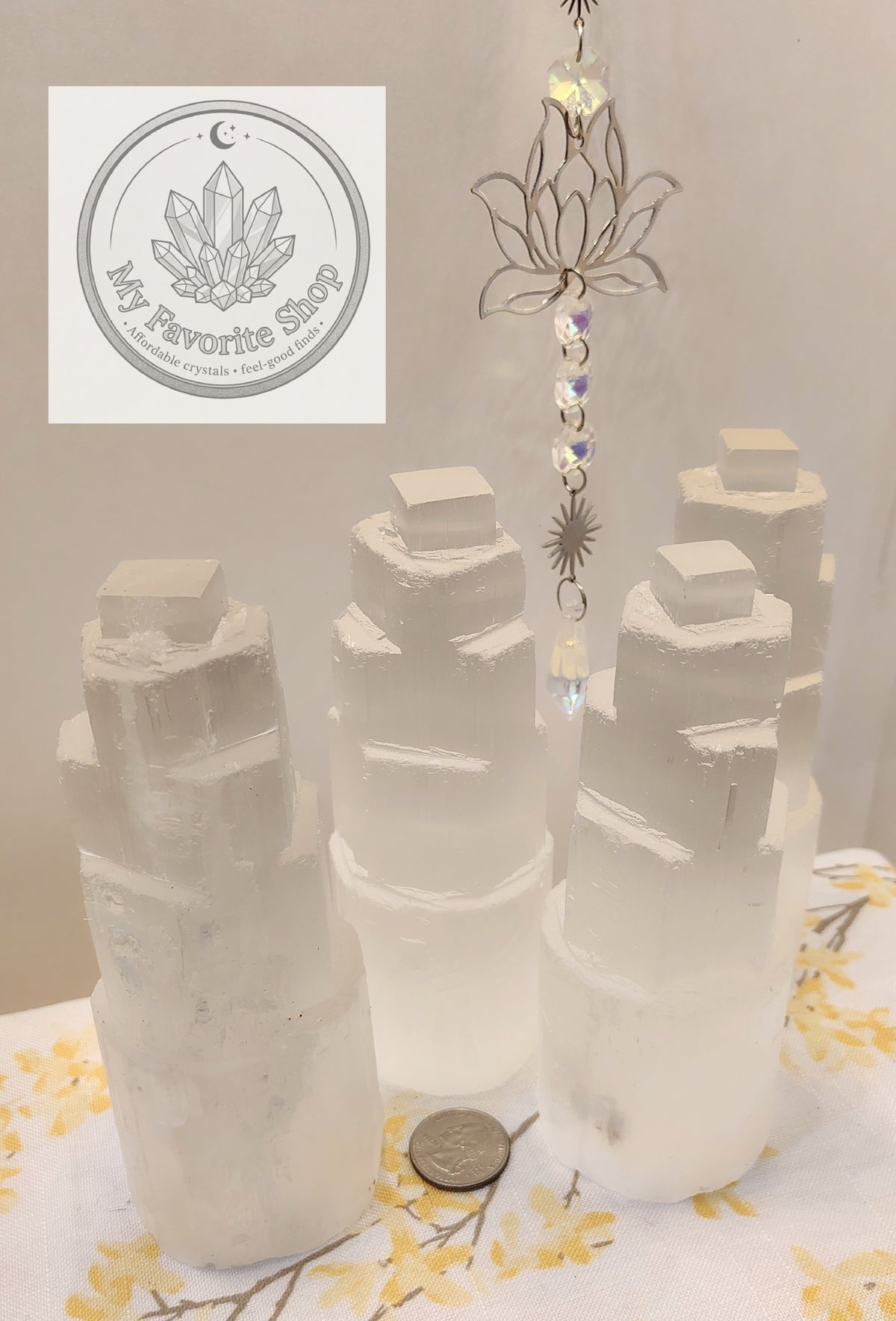 Selenite Tower | 15cm Satin Spar Skyscraper