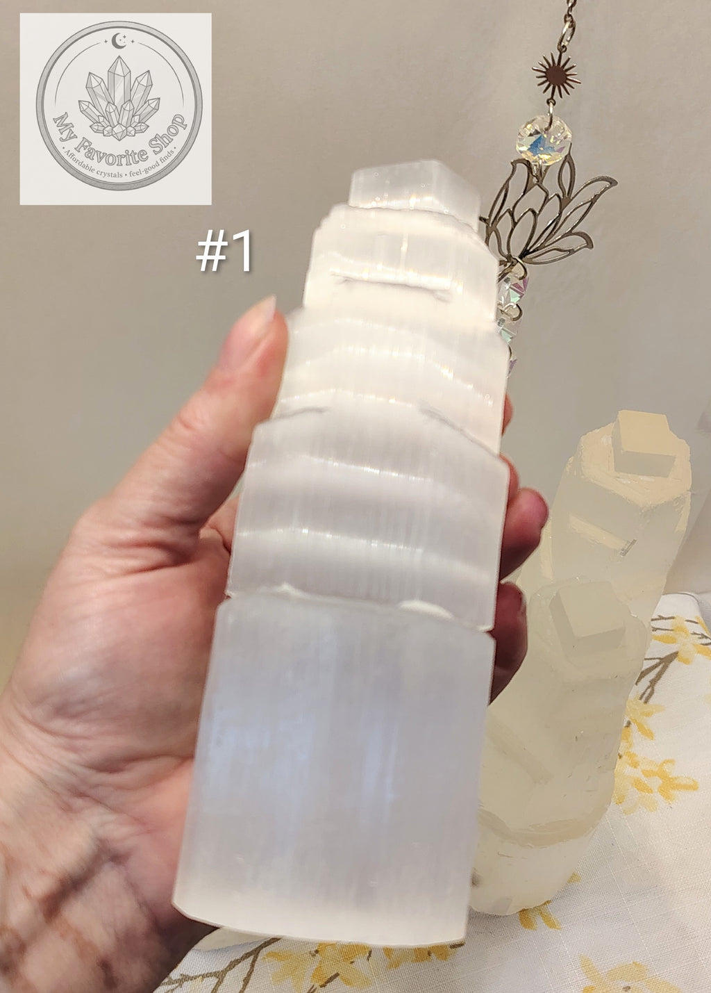 Selenite Tower | 15cm Satin Spar Skyscraper