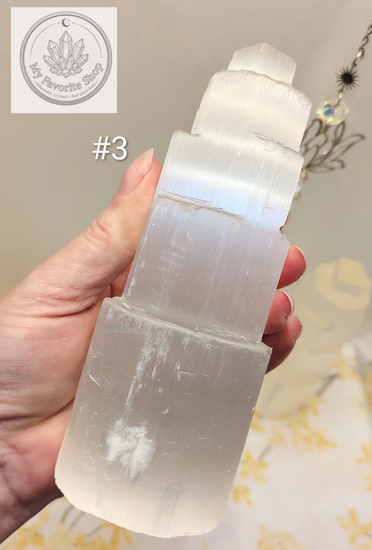 Selenite Tower | 15cm Satin Spar Skyscraper