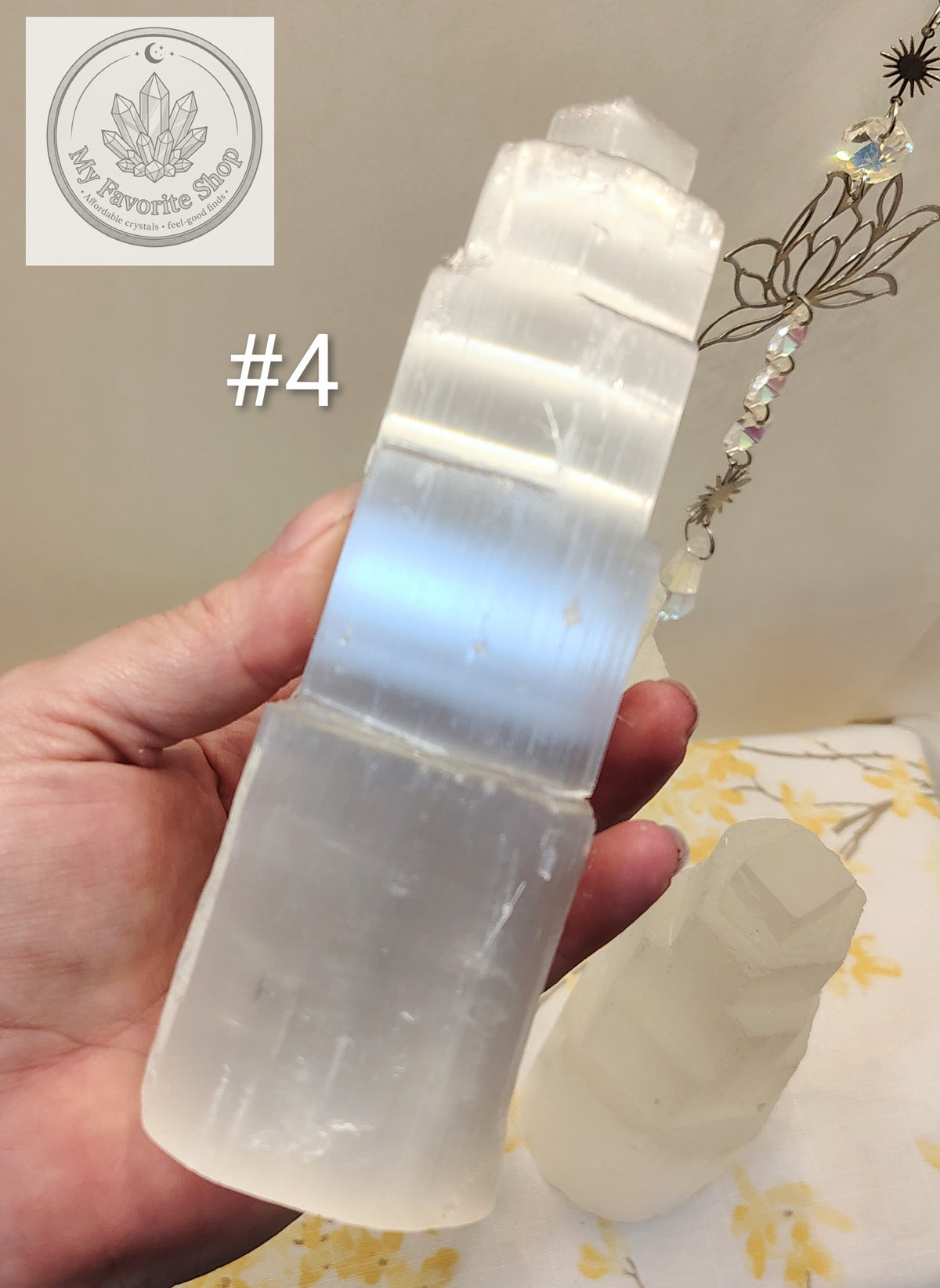 Selenite Tower | 15cm Satin Spar Skyscraper