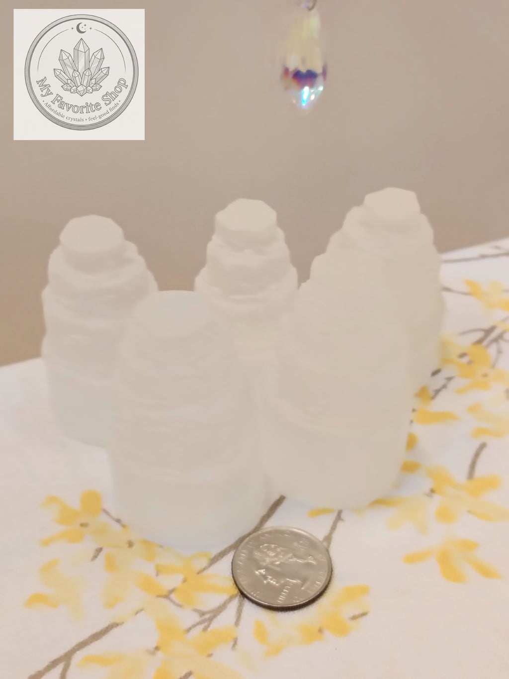 Mini Selenite Tower | 5cm Satin Spar Skyscraper