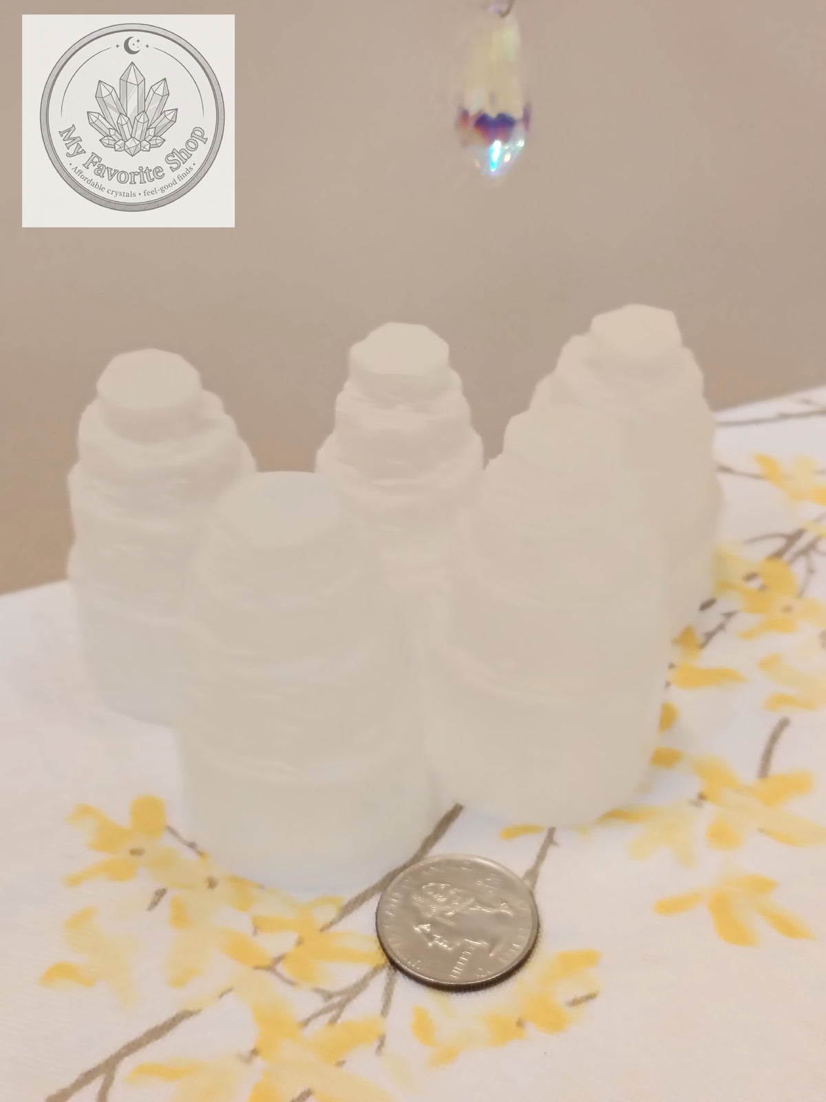 Mini Selenite Tower | 5cm Satin Spar Skyscraper