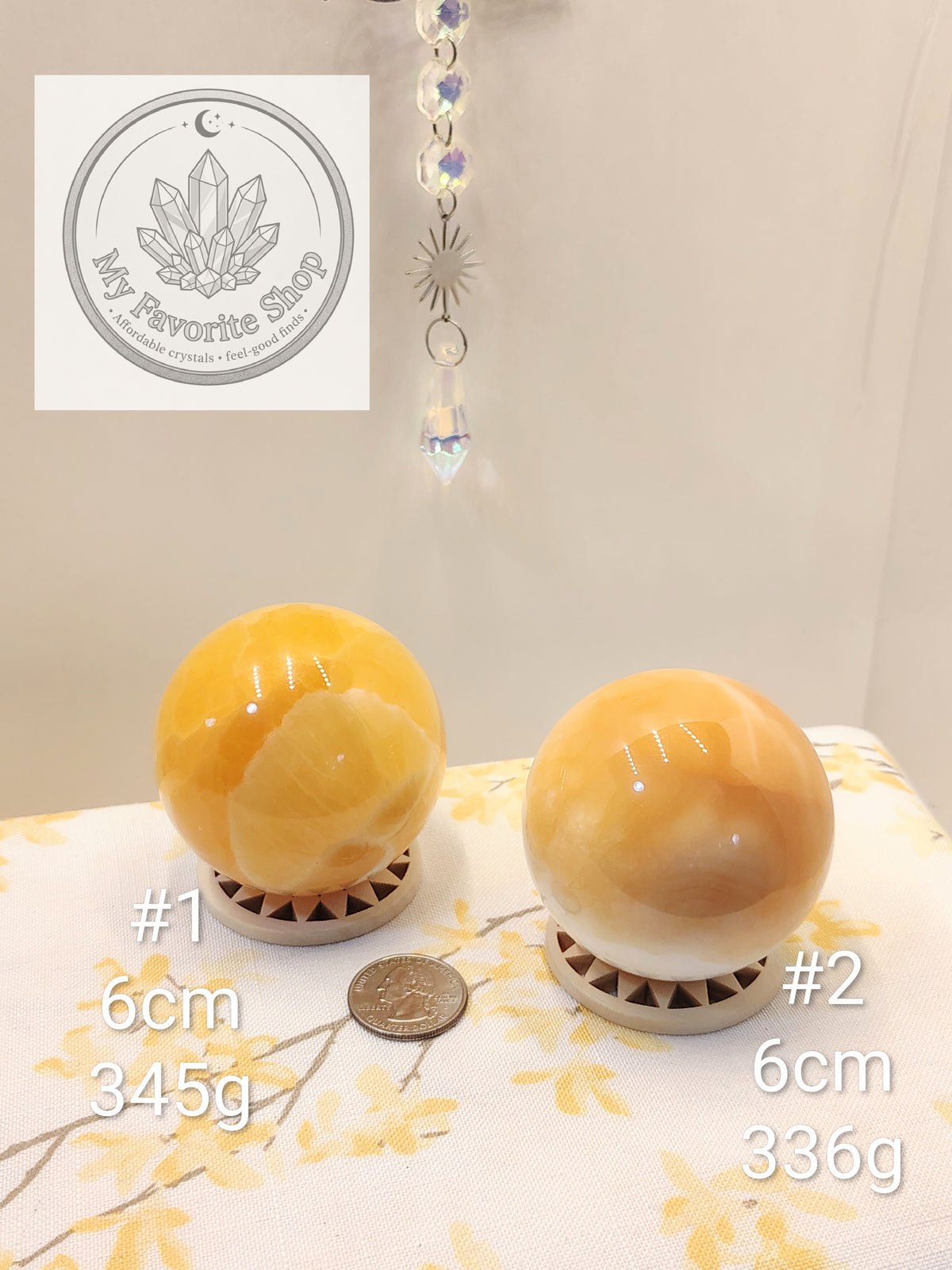 High-Vibe Orange Calcite Spheres | Radiant Citrus & Creamsicle Specimens