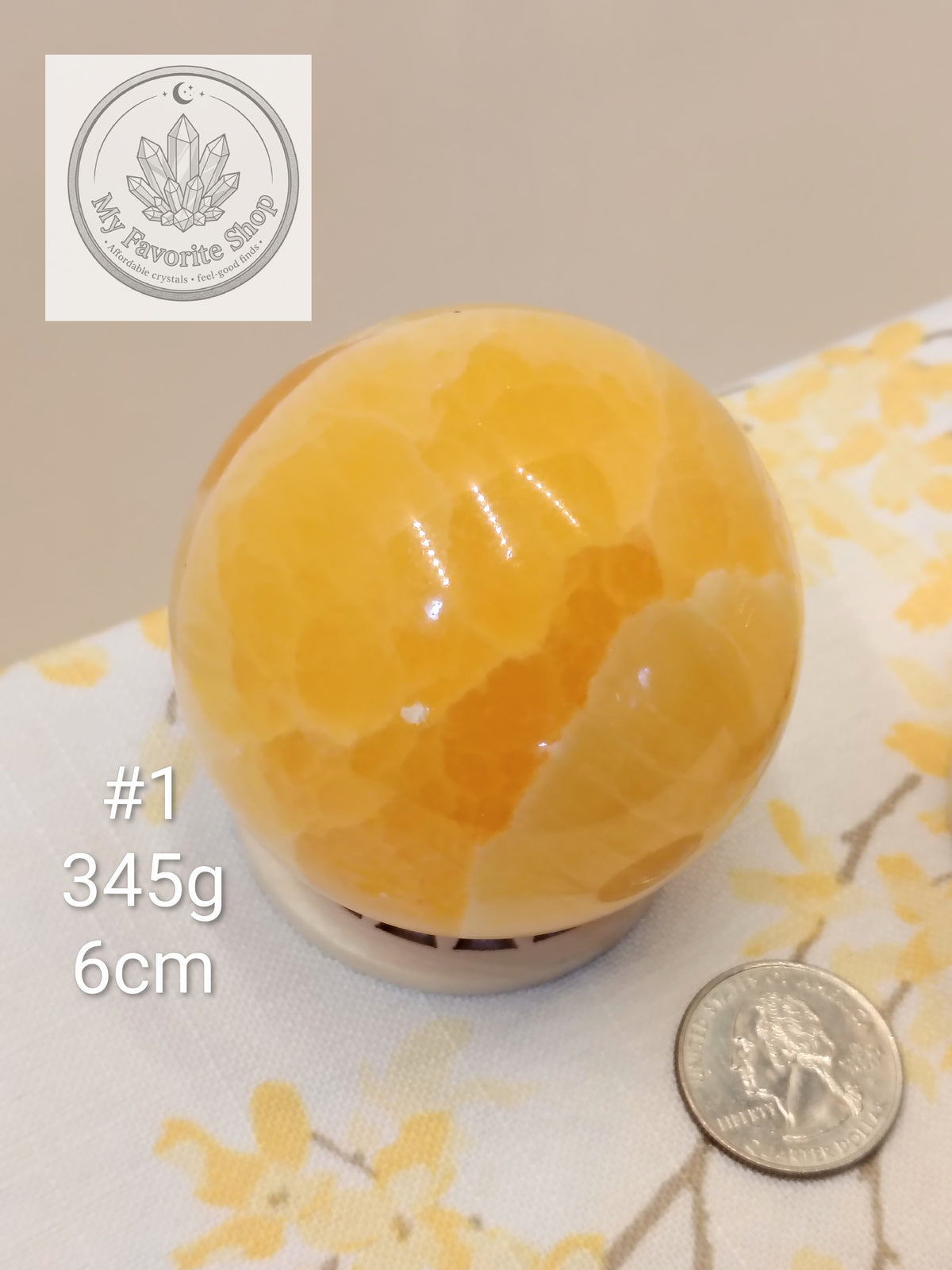 High-Vibe Orange Calcite Spheres | Radiant Citrus & Creamsicle Specimens