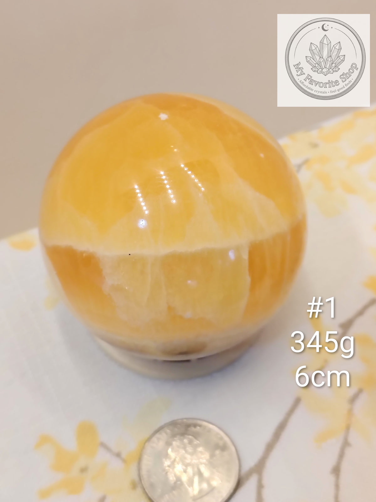 High-Vibe Orange Calcite Spheres | Radiant Citrus & Creamsicle Specimens