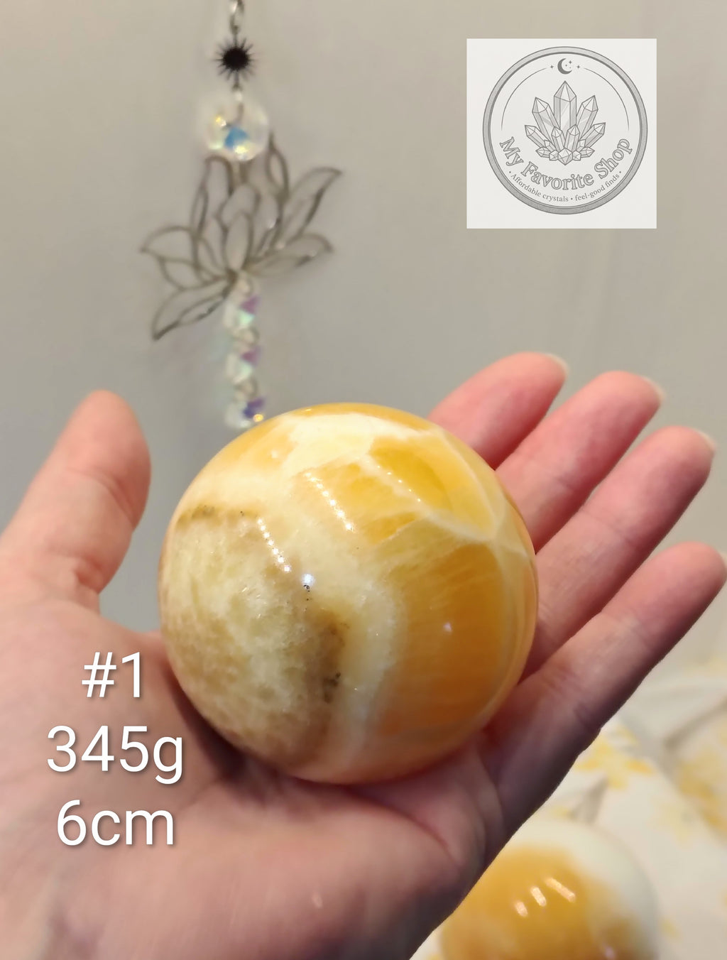 High-Vibe Orange Calcite Spheres | Radiant Citrus & Creamsicle Specimens