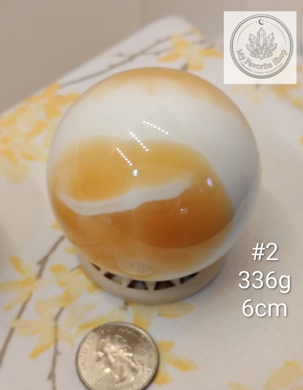 High-Vibe Orange Calcite Spheres | Radiant Citrus & Creamsicle Specimens