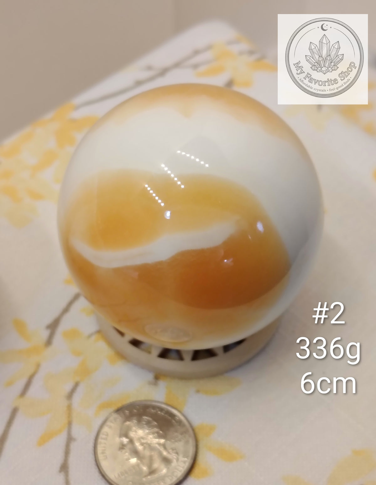 High-Vibe Orange Calcite Spheres | Radiant Citrus & Creamsicle Specimens