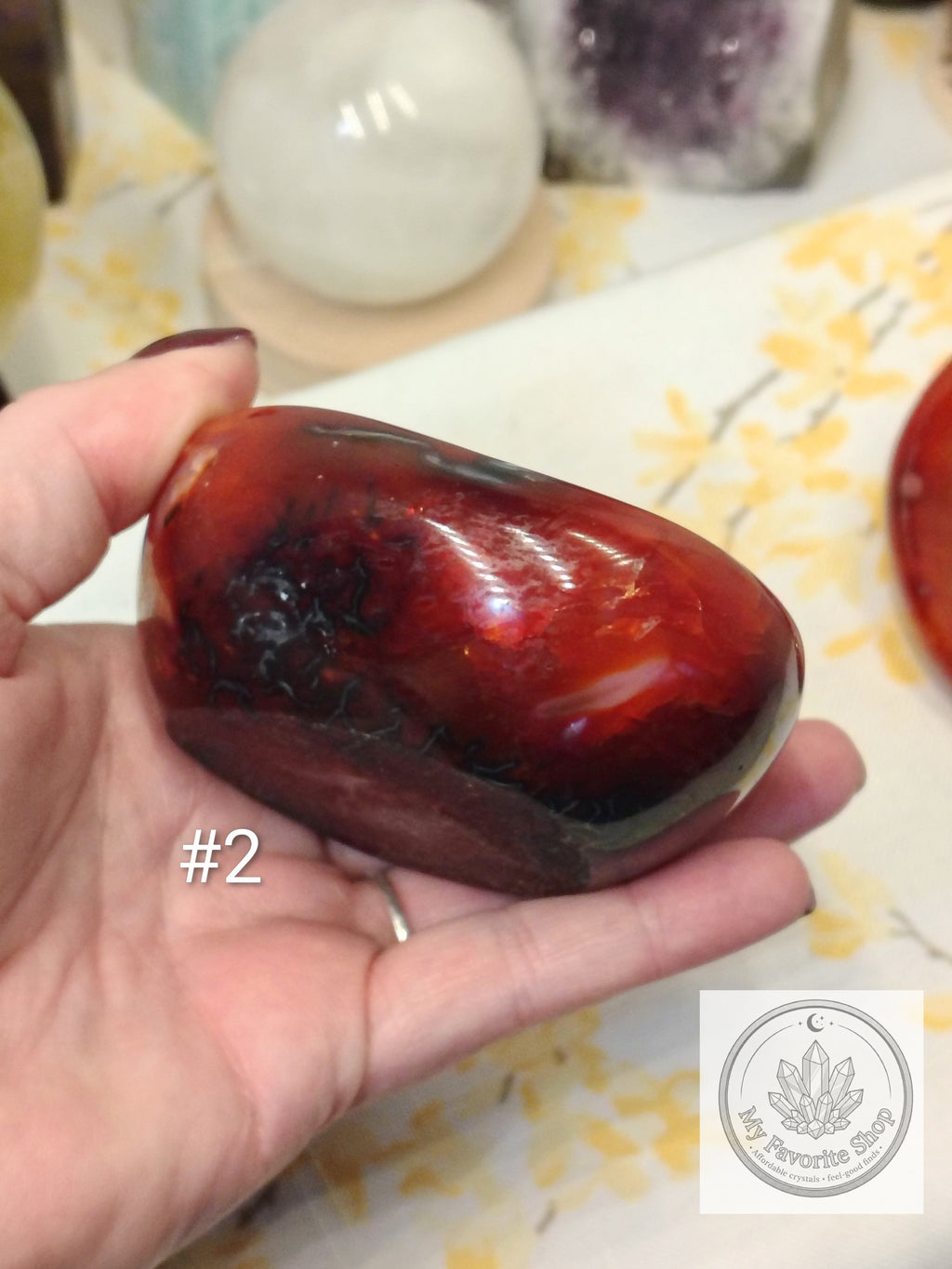 Hand-Carved Natural Carnelian Gemstone Bowls