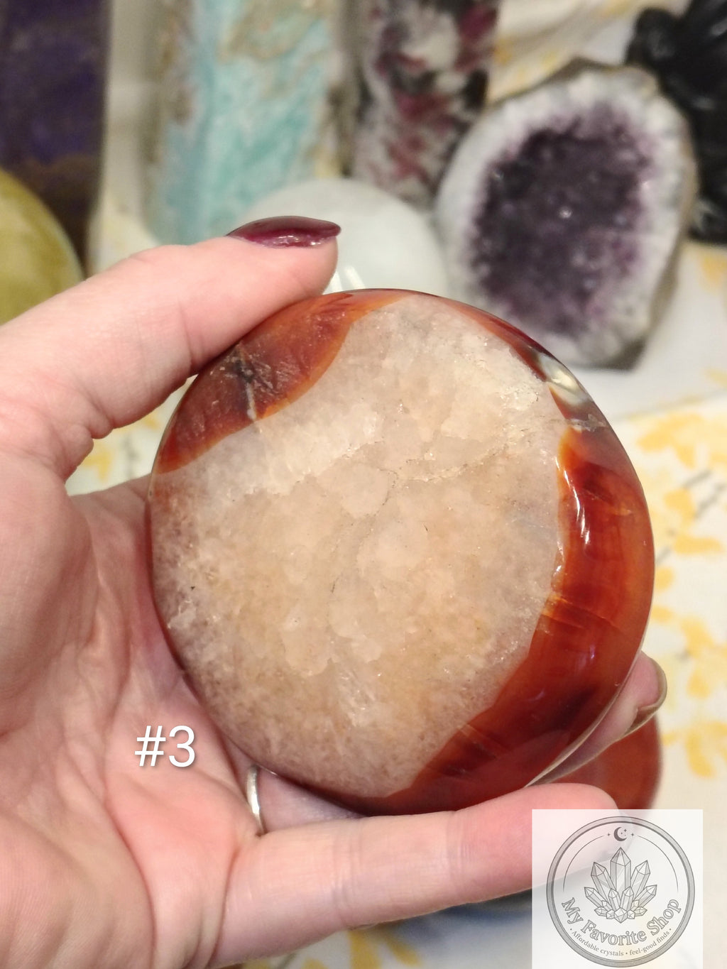 Hand-Carved Natural Carnelian Gemstone Bowls