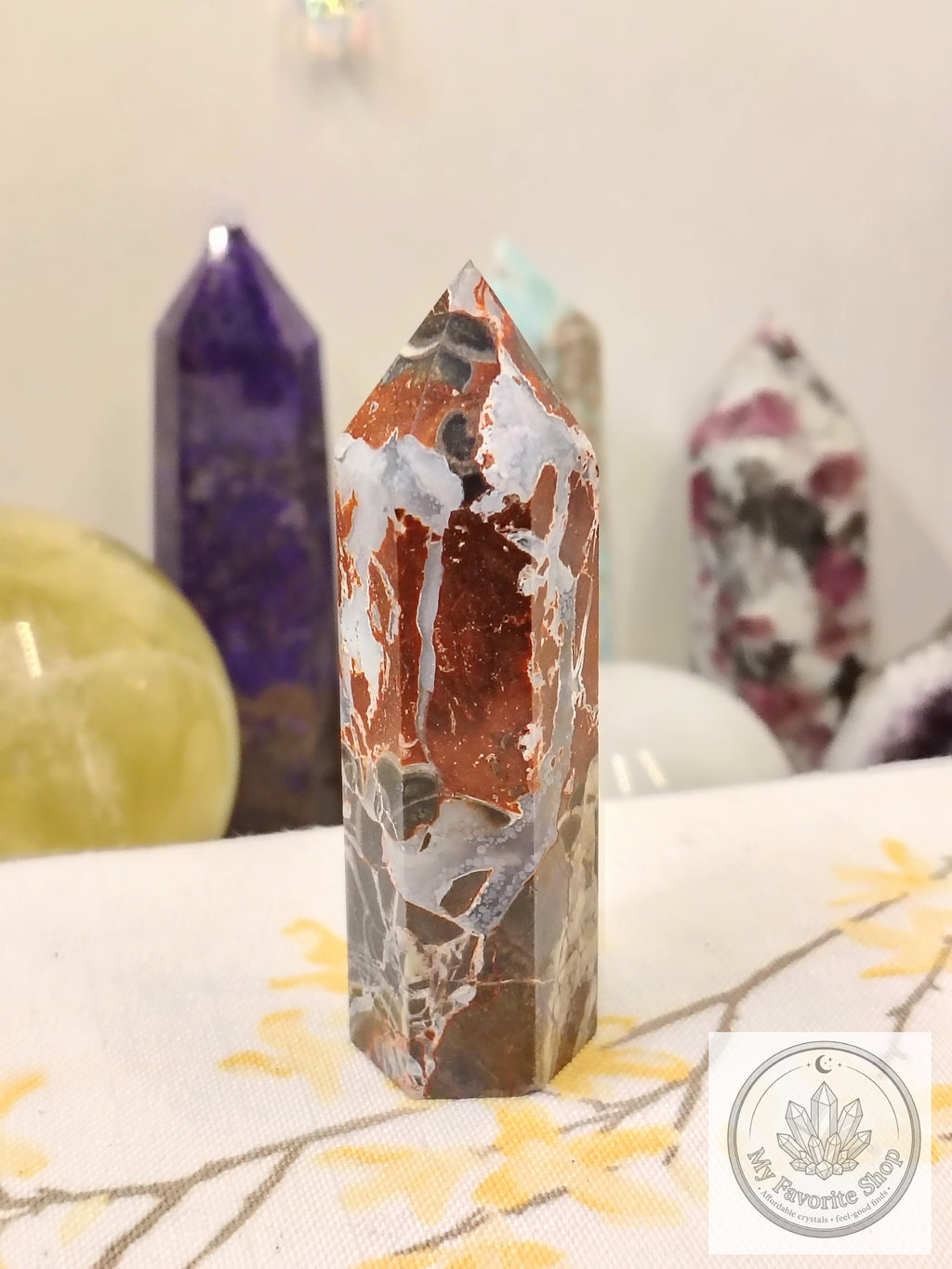 Earthly Resilience: Brecciated Jasper Mini Tower