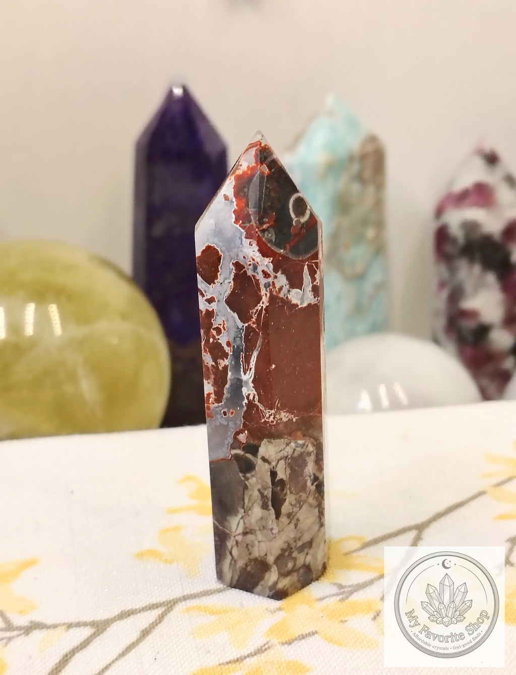 Earthly Resilience: Brecciated Jasper Mini Tower
