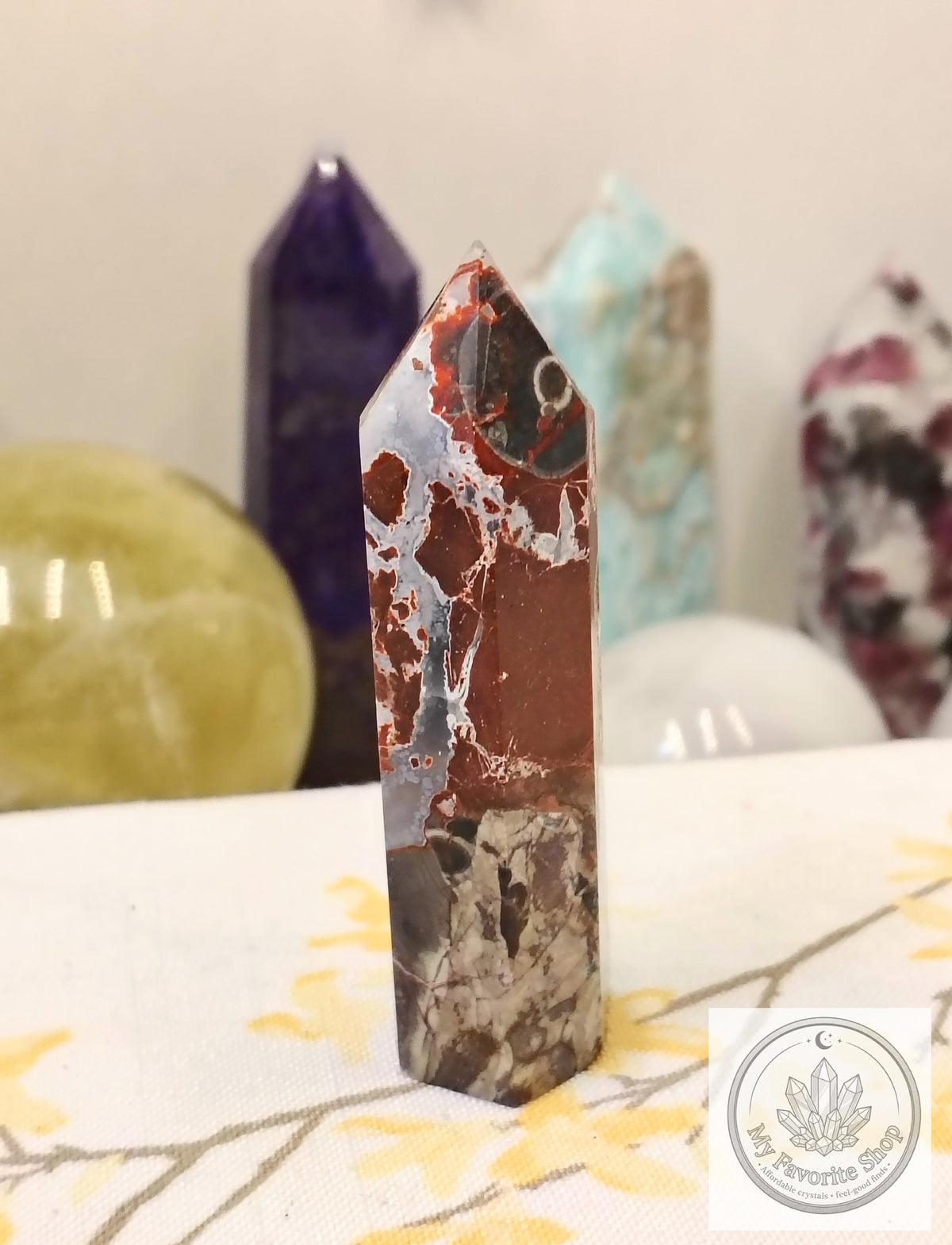 Earthly Resilience: Brecciated Jasper Mini Tower