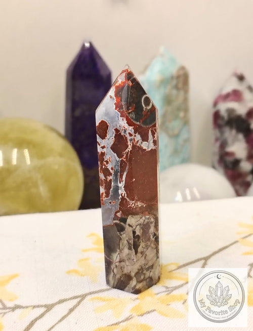 Earthly Resilience: Brecciated Jasper Mini Tower