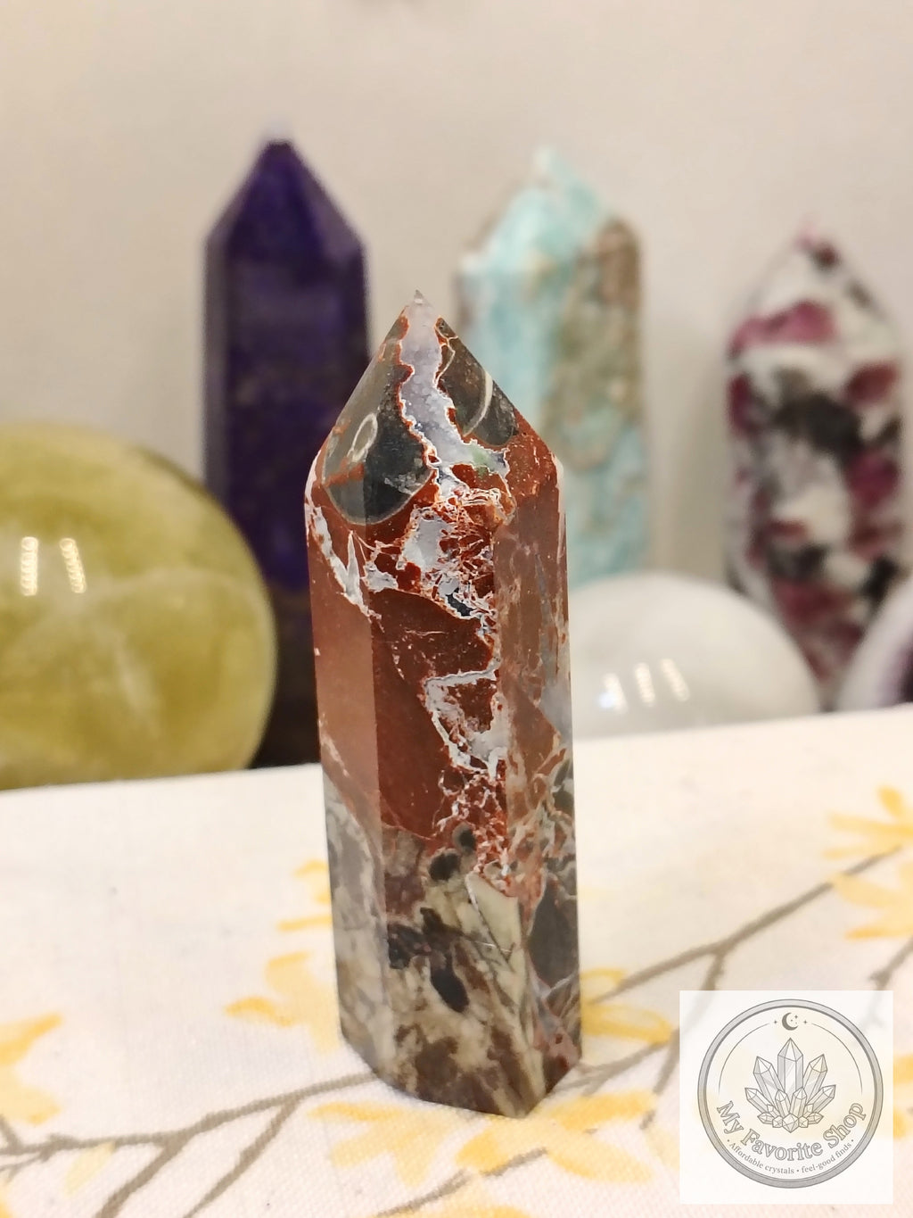 Earthly Resilience: Brecciated Jasper Mini Tower