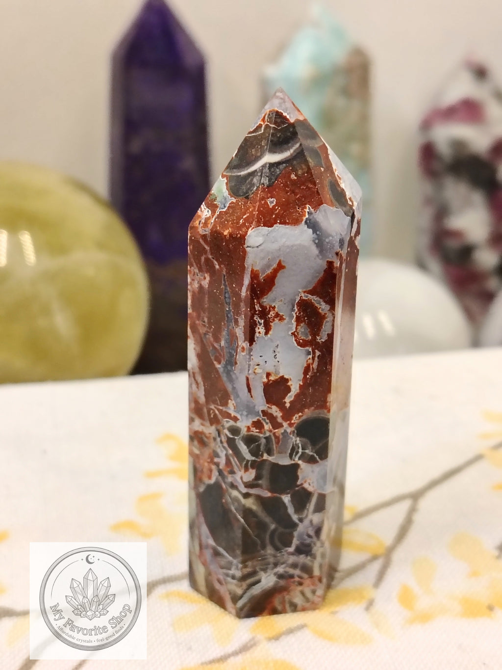 Earthly Resilience: Brecciated Jasper Mini Tower