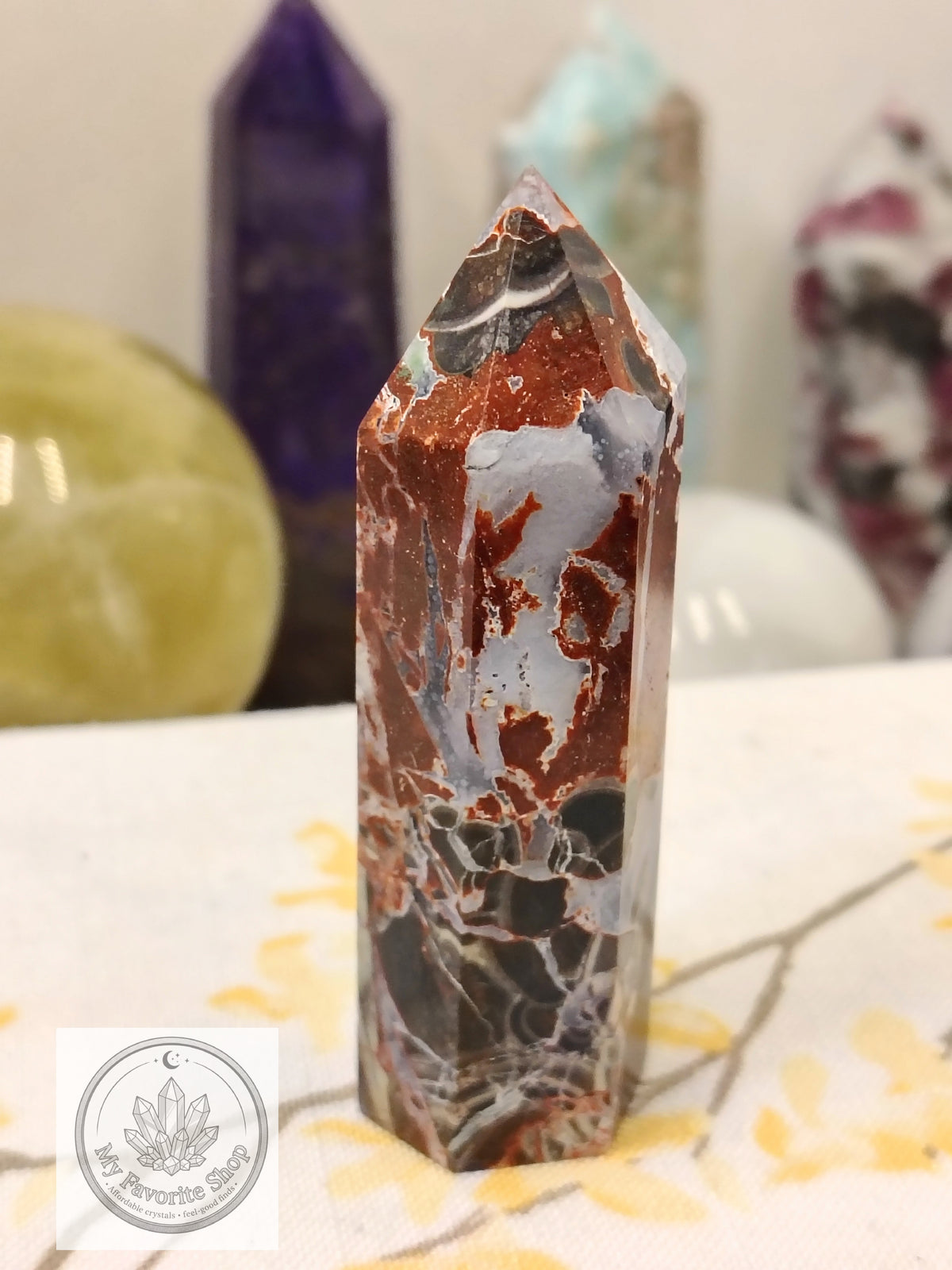 Earthly Resilience: Brecciated Jasper Mini Tower